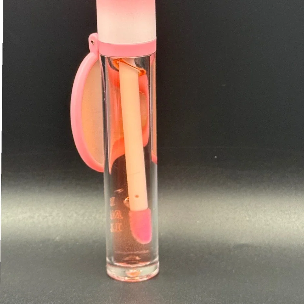 Dazzlelip Rose Magic Lip Oil 03 Pink Tinted Gloss with Built-in Mirror Compact